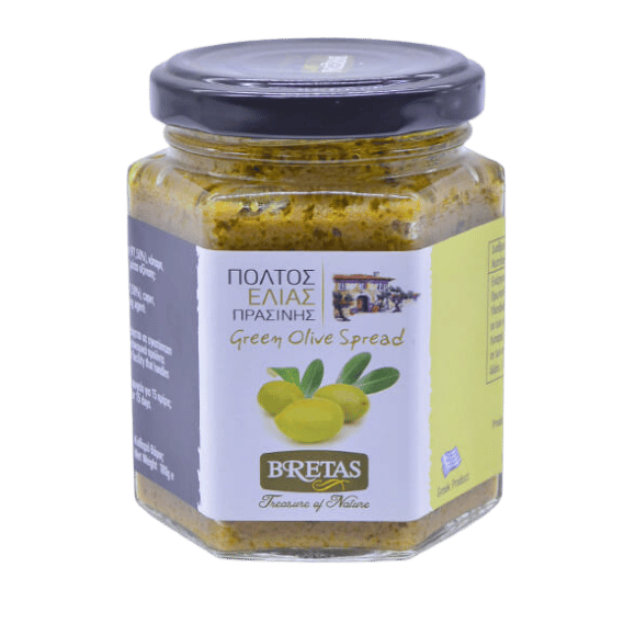 Grüne Oliven aufstrich (180g) Bretas - Araxxon